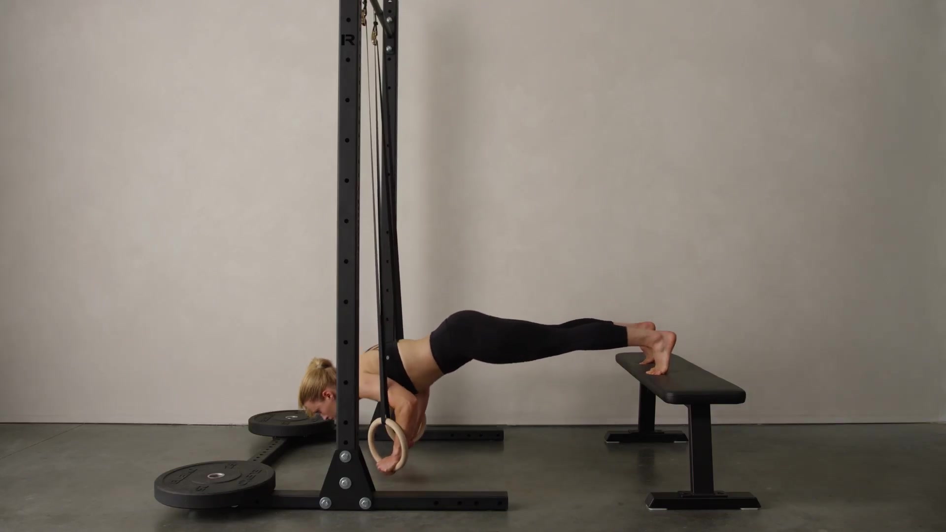 Ring Feet Elevated Press Up Video, Instructions & Variations