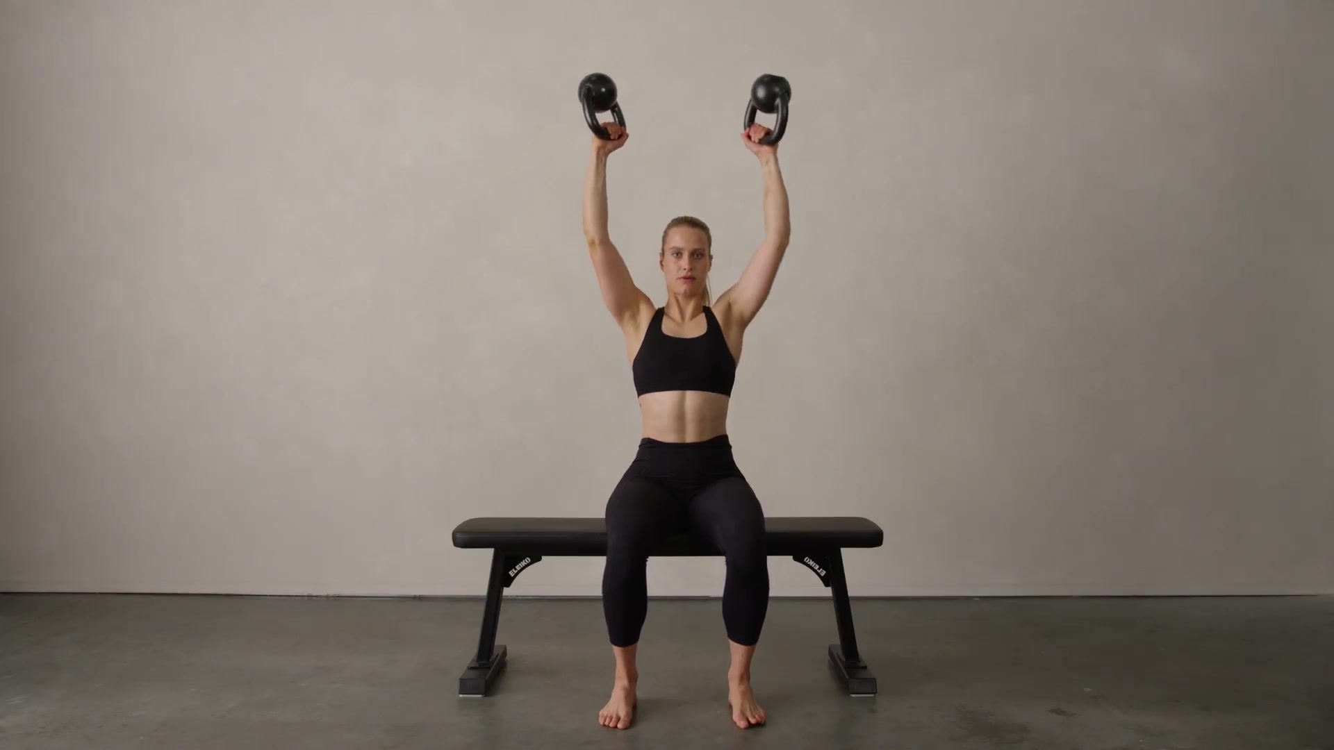 Seated Bottom Up KB Press Video, Instructions & Variations