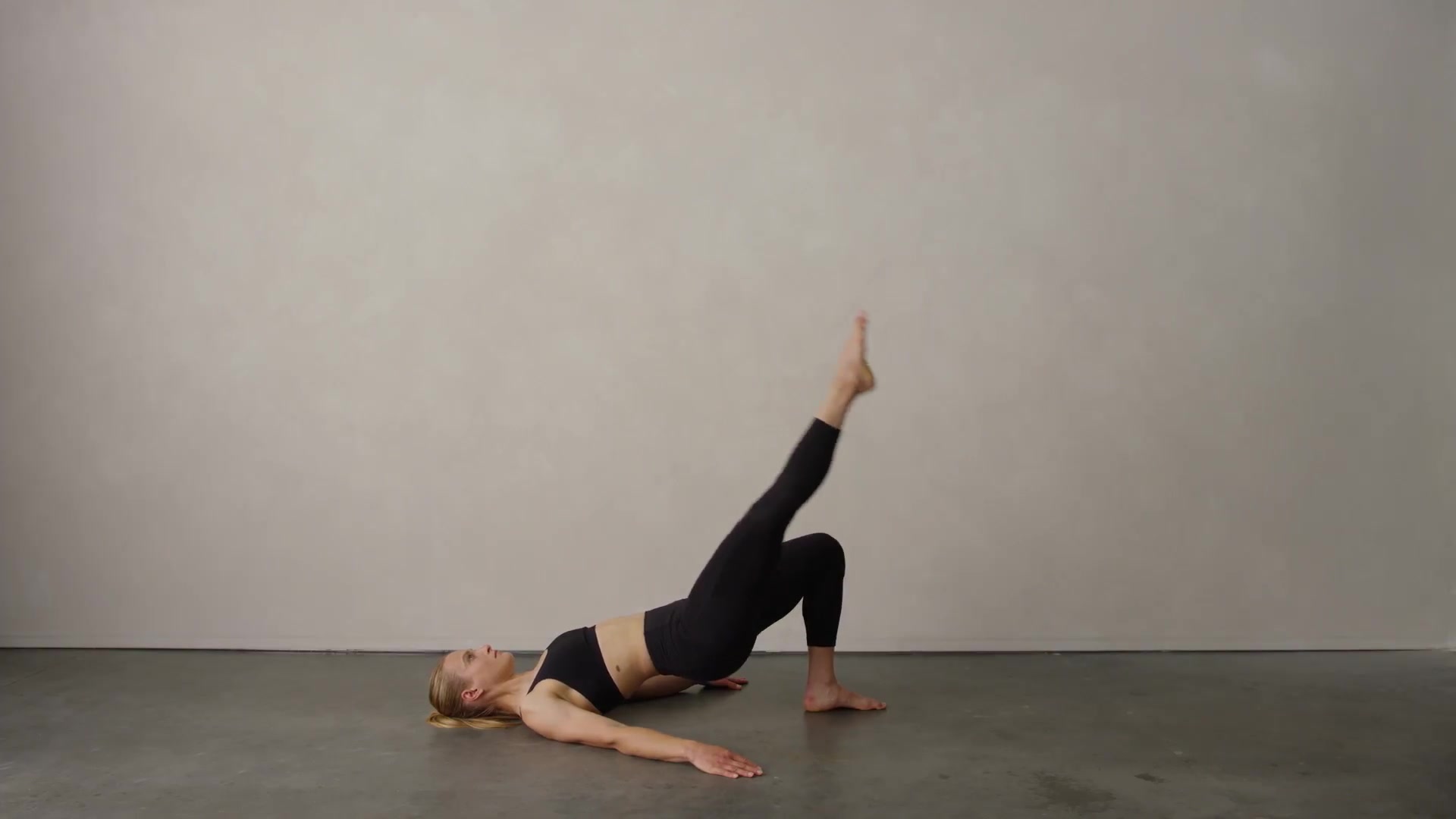 Single Leg Isometric Glute Bridge With Leg Lowering Video