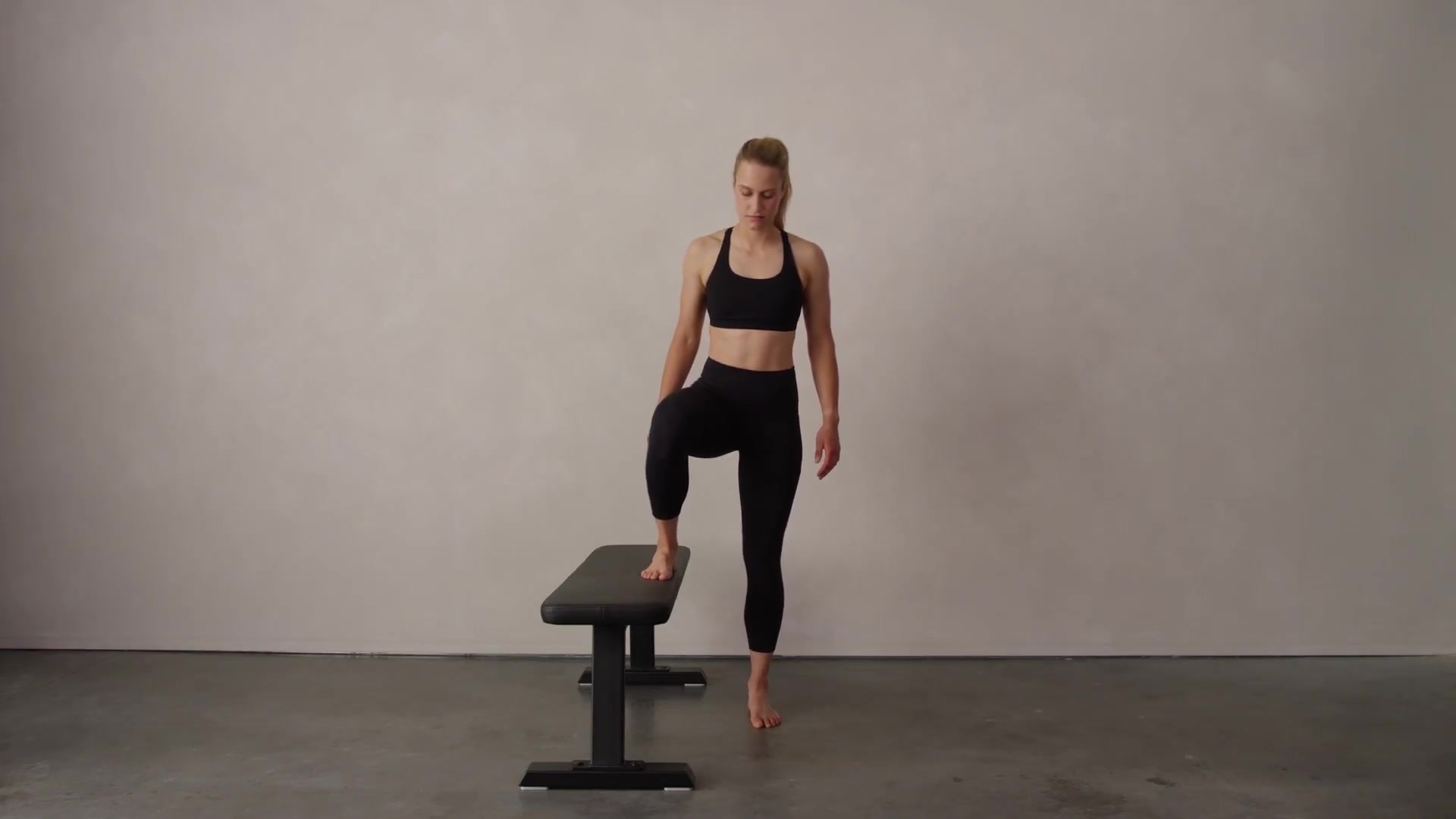 Single Leg Lift to Bench Video, Instructions & Variations